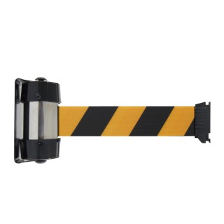 Enrouleur mural Viso RW40 - sangle premium noire-jaune - 4 m