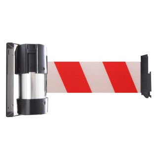 Enrouleur mural Viso RW - sangle premium rouge-blanche - 4 m x 100 mm
