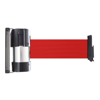 Enrouleur mural Viso RW - sangle premium rouge - 4 m x 100 mm