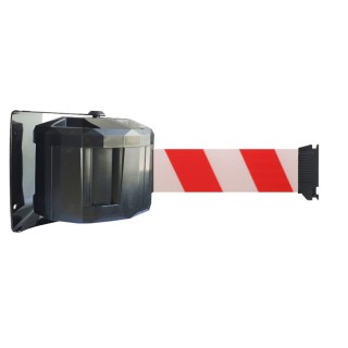 Enrouleur mural extérieur Viso RWX1050 sangle rouge-blanche - 10 m x 50 mm
