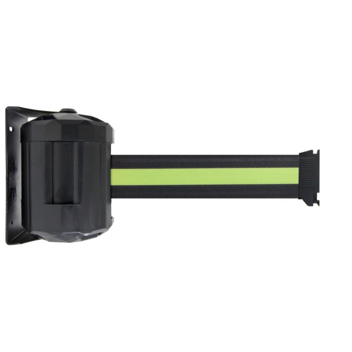 Enrouleur mural extérieur Viso RWX40 - sangle noire-jaune-noire - 4 m x 50 mm