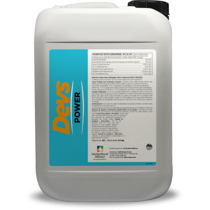 Biostimulant racinaire Devs Power Horticultural Alliance - Bidon 20L