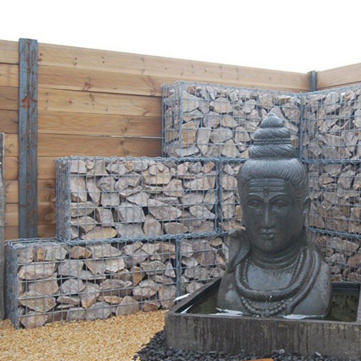 Gabion professionnel 50 x 200 cm, haut. 50 cm, montage avec hélices