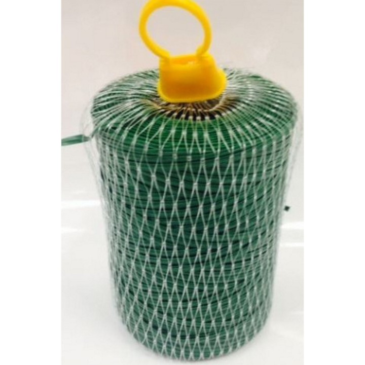 Lien PVC vert armé continu pour pince à liens armés, bobine de 220 m