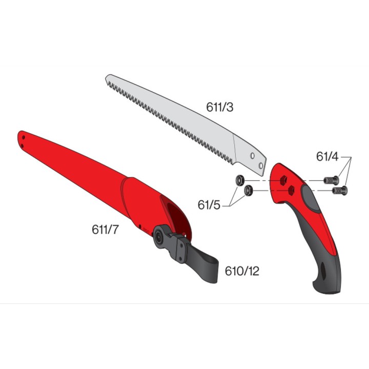 Scie à coupe tirante Lame 33cm avec étui FELCO 611
