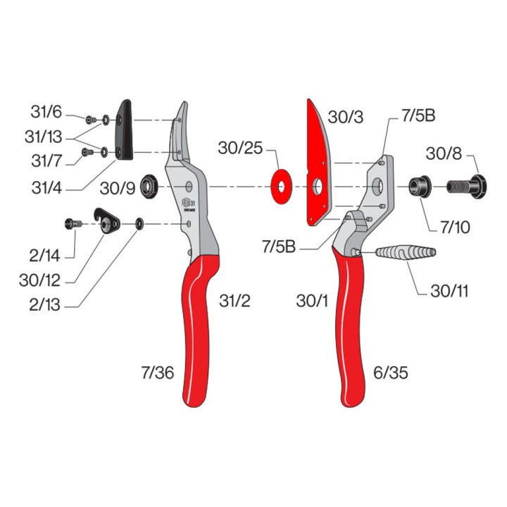 Lame de rechange 30/3 pour sécateur FELCO 30 - 31