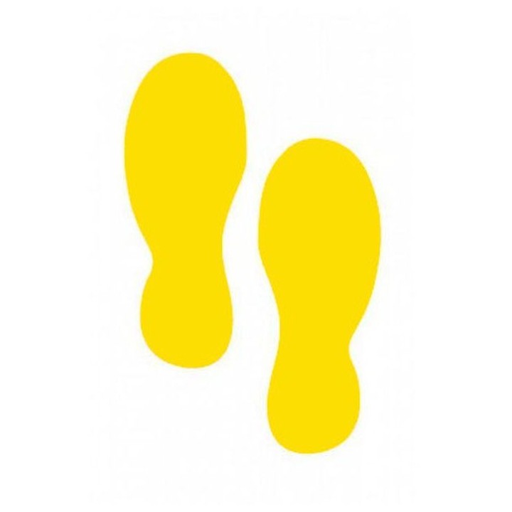 Lot de 10 stickers Viso sol extérieur - PIEDS GAUCHE - DROIT
