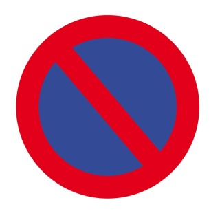 Sticker marquage sol extérieur Viso - STATIONNEMENT INTERDIT
