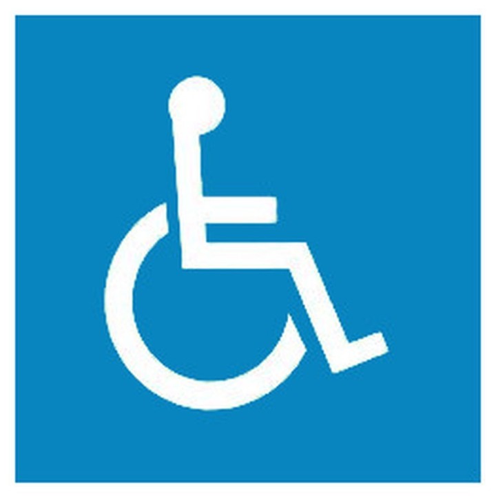 Sticker marquage sol extérieur Viso - PARKING HANDICAPÉ