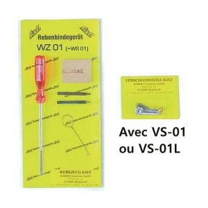 Pack jeu d'outils (WS01) + pièces d'usure (VS-01 ou VS-01L) pour pince Beli