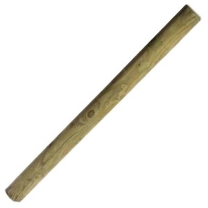 Rondin fraisé pin traité classe 4 vert Ø 8 cm