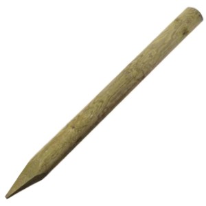 Piquet fraisé pin traité classe 4 vert Ø 8 cm