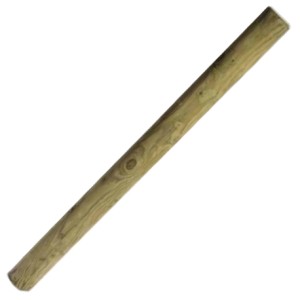Rondin fraisé pin traité classe 4 vert Ø 10 cm