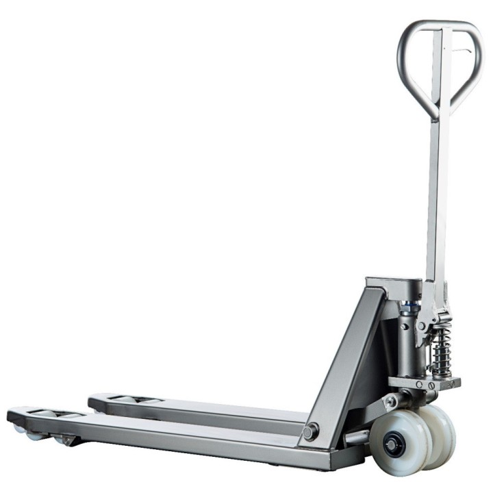 Transpalette FIMM manuel, 2 T, inox 304 - Fourches 1150 mm