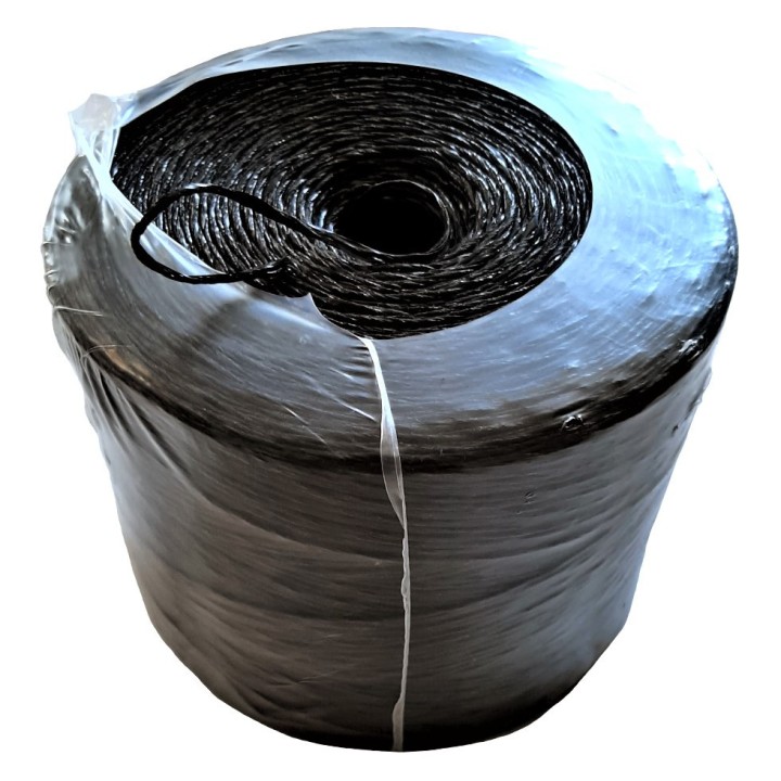 Ficelle Horticole Polypropylène noire Type 1000 Anti-UV, bobine 2 kg