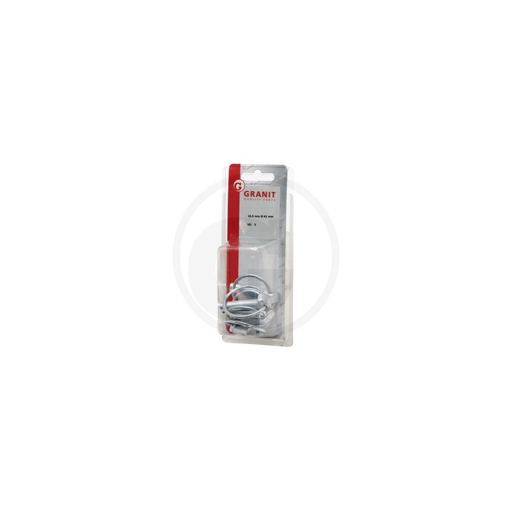 Assortiment de 5 goupilles clips galvanisées diam. 10,5 mm Granit