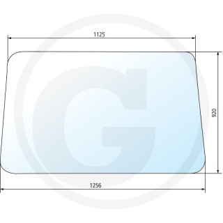 Pare-brise teinte claire dim. 1125 x 920 x 1256 mm Granit