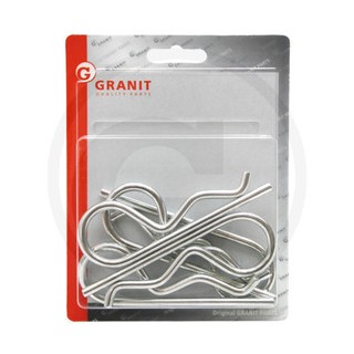 Assortiment de 5 goupilles Bêta galvanisées diam. 4 mm Granit