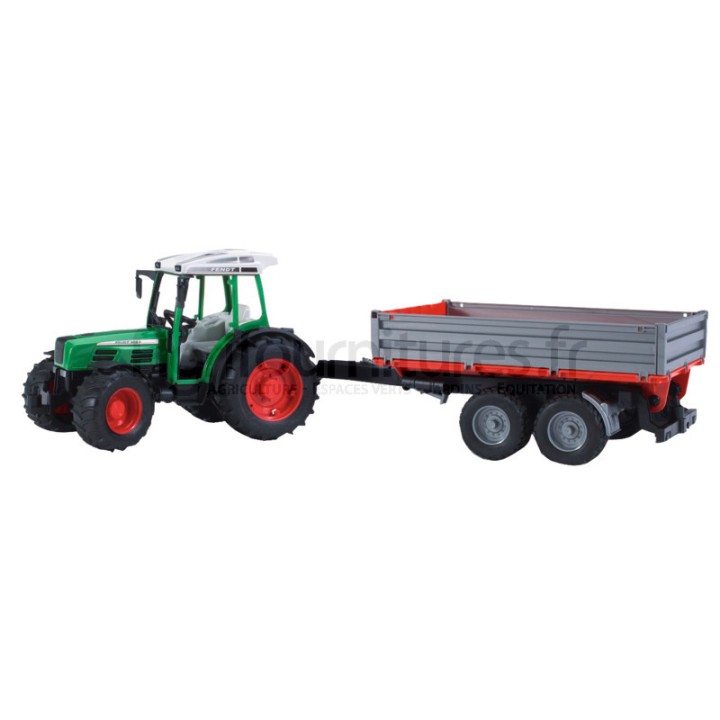 Tracteur avec remorque à ridelles Fendt 209 S Bruder