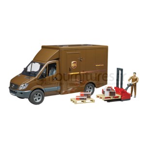 UPS avec pilote et accessoires MB Sprinter Bruder