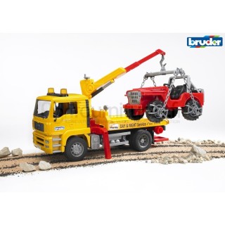 Dépanneuse avec voiture tout-terrain MAN TGA Bruder