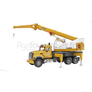 Camion grue Mack Granite Liebherr Bruder