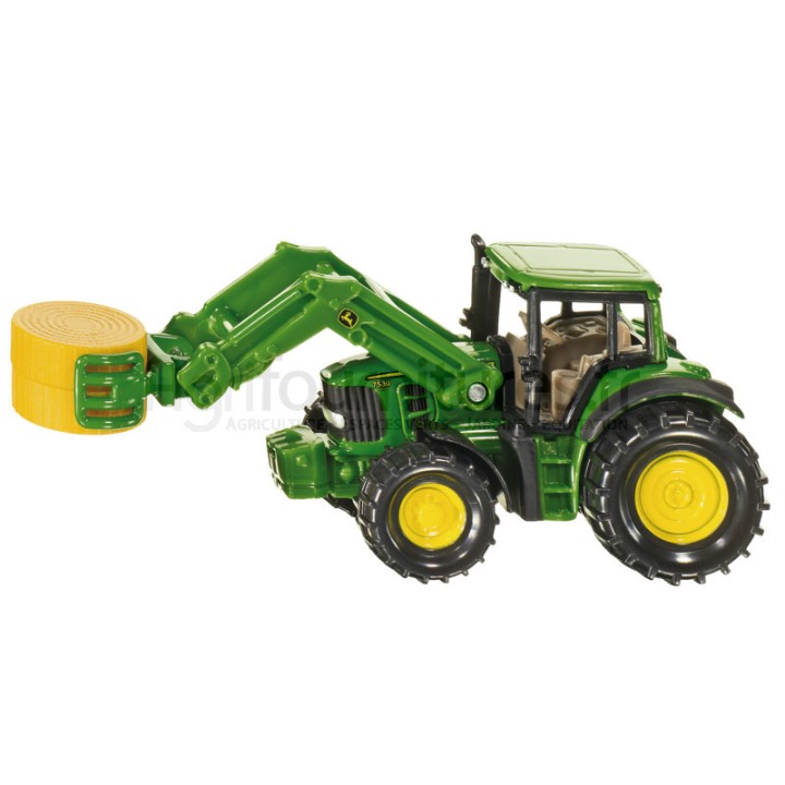Tracteur avec pince à balles John Deere Siku