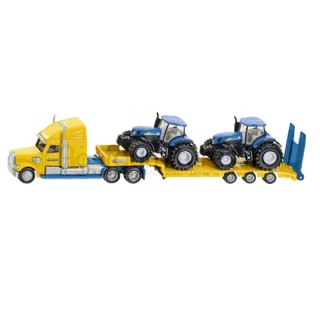 Camion avec 2 tracteurs New Holland Siku