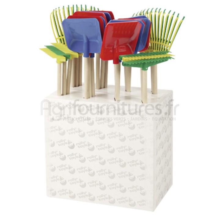 Présentoir de matériel de jardin, 24 pièces Rolly Toys