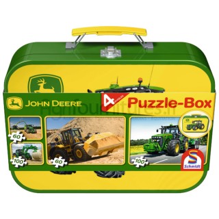 Puzzle, 2x60, 2x100 pièces dans un coffret métallique à partir de 5 ans Schmidt