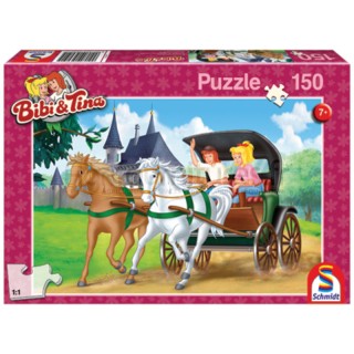 Puzzle Bibi et Tina en calèche, 150 pièces Puzzle à partir de 7 ans Schmidt
