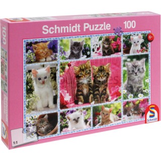 Puzzle chatons, 100 pièces à partir de 6 ans Schmidt