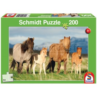 Puzzle famille équestre, 200 pièces Schmidt