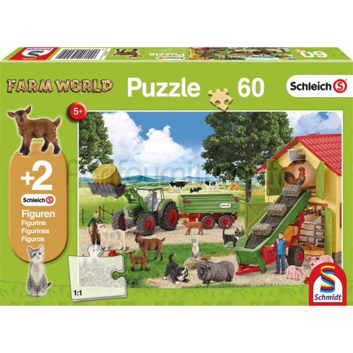 Puzzle la récolte à la ferme, 60 pièces Schmidt