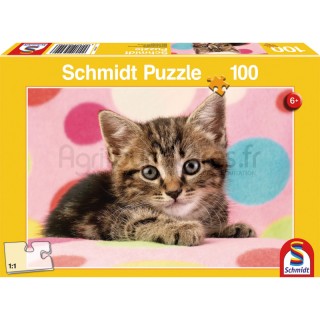 Puzzle mignon chaton, 100 pièces Schmidt