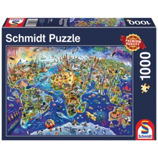 Puzzle découvre notre monde, 1000 pièces Schmidt