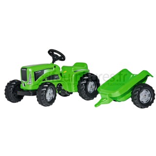 Tracteur vert avec remorque Futura Trac Rolly Toys