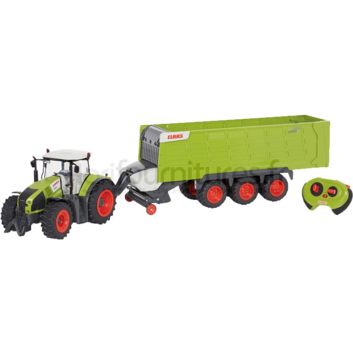 Tracteur avec remorques, avec fonction de conduite et de direction RC CLAAS Axion 870 + CargoS9600 Europlay