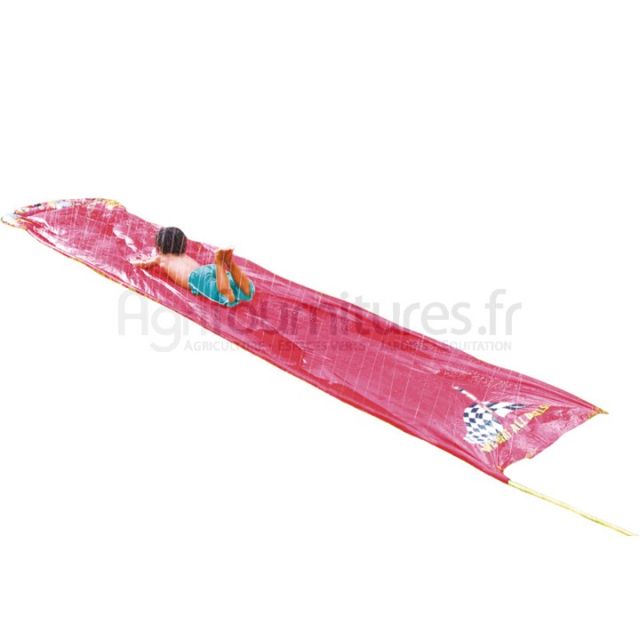 Toboggan aquatique avec plusieurs centaines de jets d'eau, raccord de tuyau d'arrosage standard Happy People