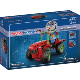 Jeu de tracteurs - Trois tracteurs avec direction à fusée, 3 modèles ADVANCED Fischertechnik