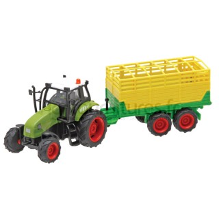Tracteur avec véhicule, son et lumière, assorti avec remorque Kids Globe