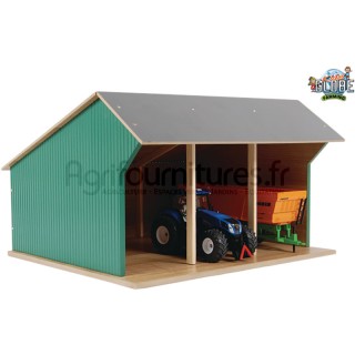 Hangar en bois pour tracteurs 450 x 280 x 220 mm Kids Globe