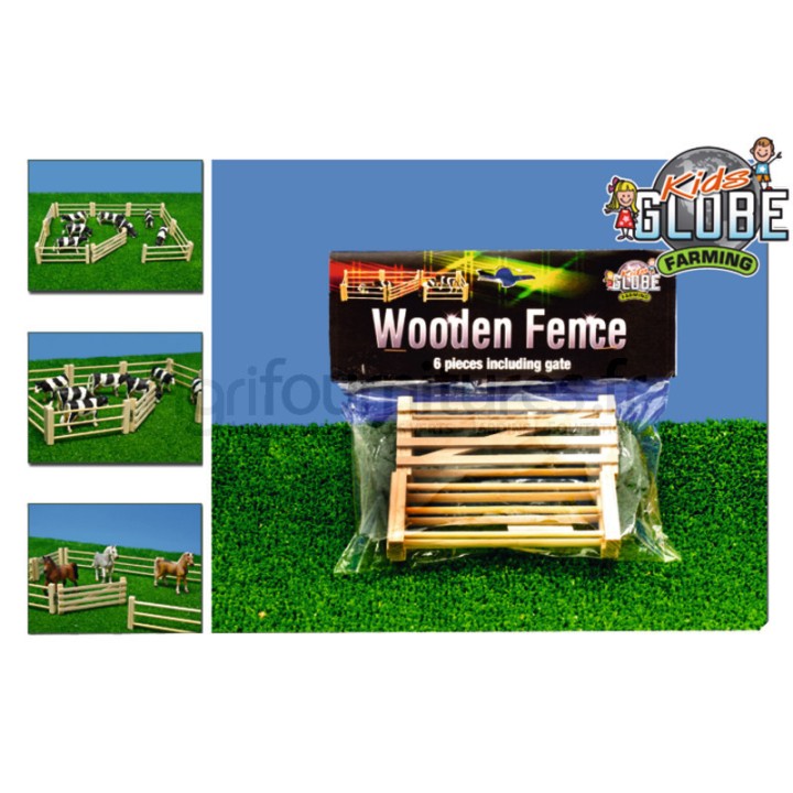 Clôture, en bois 6 pièces Kids Globe