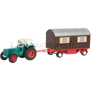 Tracteur avec remorque Hanomag Robust Schuco
