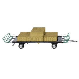 Remorque double essieu avec plateau fourrager ZDK 120 Oehler Wiking