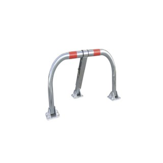 Barrière de parking Stopblock Viso tube acier avec cylindre - Ouvertures multiples