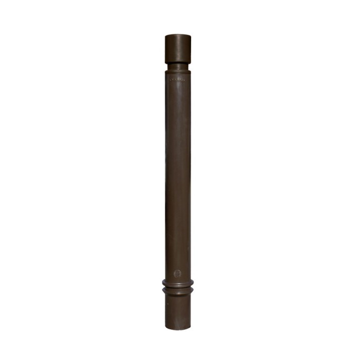 Poteau TPU1000 Viso, mémoire de forme, à sceller - marron - tête cylindrique Ht 1130 - Ø 100 mm