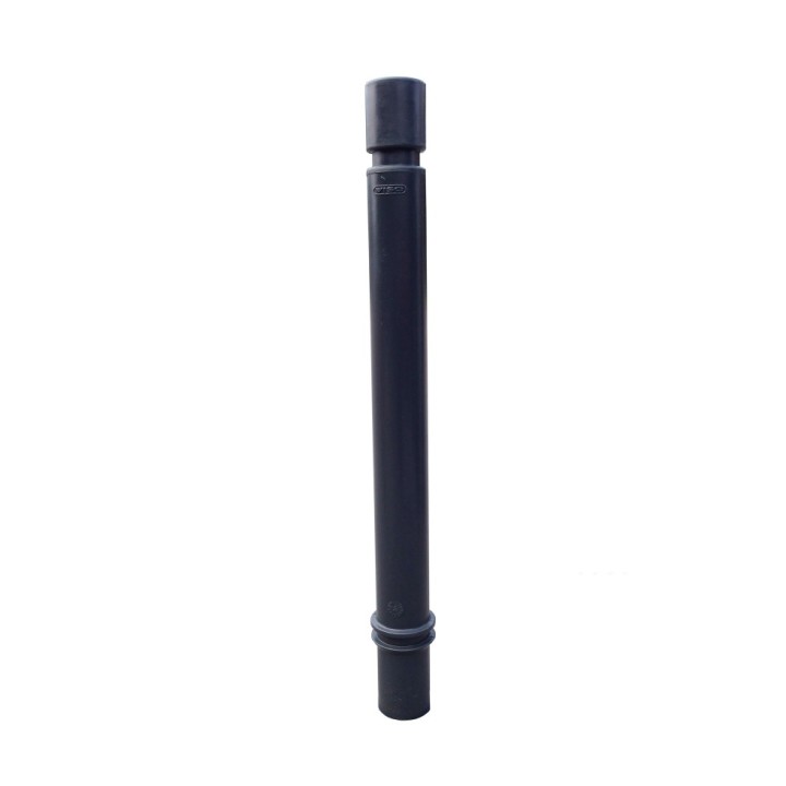 Poteau TPU1000 Viso, mémoire de forme, à sceller - noir - tête cylindrique Ht 1130 - Ø 100 mm