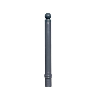 Poteau TPU1000 Viso, mémoire de forme, à sceller - anthracite - tête boule Ht 1130 - Ø 100 mm