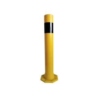 Poteau TPX Viso, mémoire de forme - A fixer - Noir-jaune - Ht 1000 - Ø 140 mm